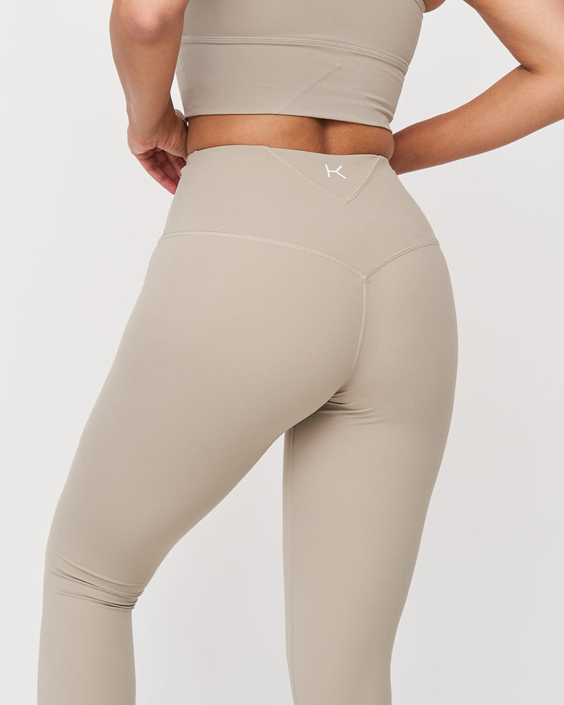 Kuuno Tall Essential High Waist Tights Deep Sand Sonderangebot der Fabrik