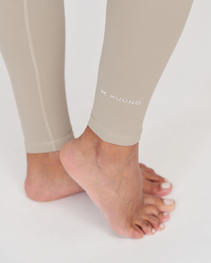Kuuno Tall Essential High Waist Tights Deep Sand Sonderangebot der Fabrik