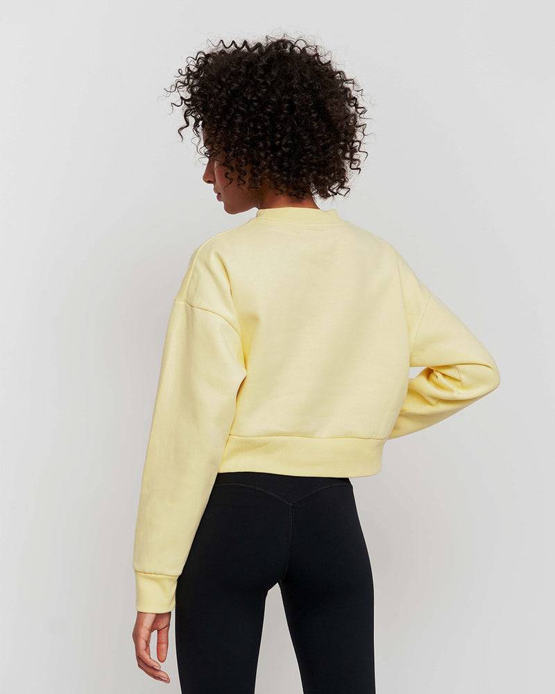 Kuuno Essential Cropped Sweater Pale Yellow Nur noch ein Tag übrig