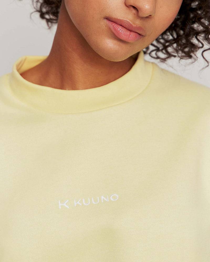 Kuuno Essential Cropped Sweater Pale Yellow Nur noch ein Tag übrig