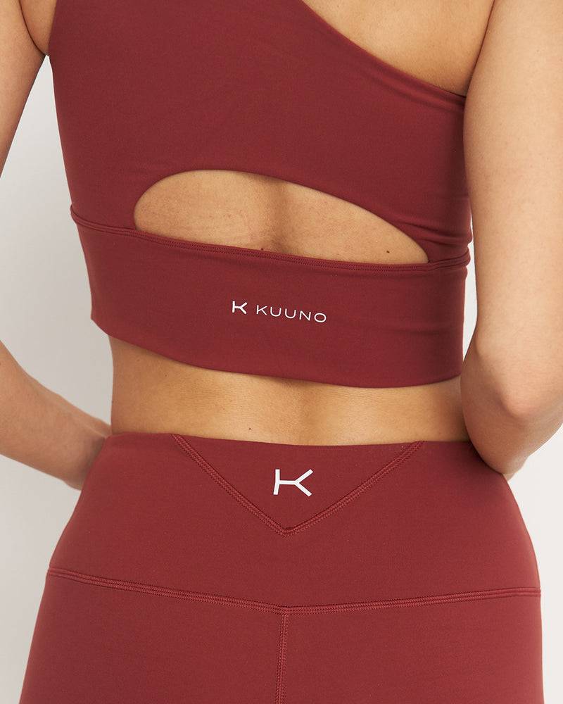 Kuuno Essential One Shoulder Bra Marsala Red Fabrikladen