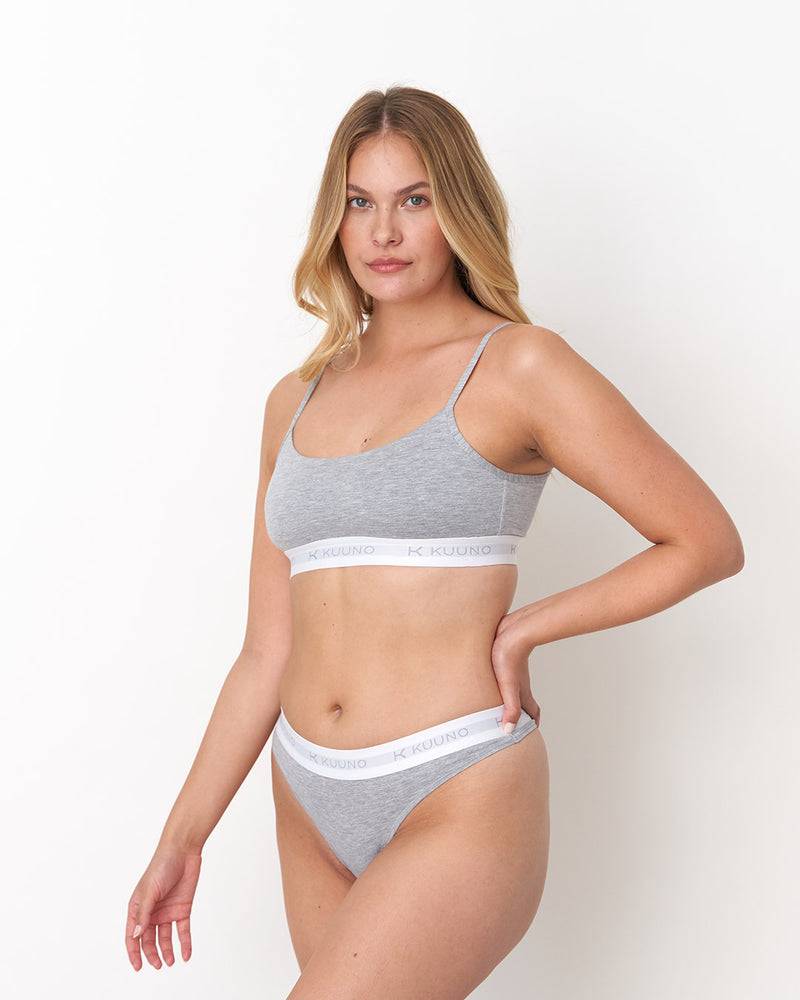 Kuuno Everyday Soft Bra Light Grey Black Friday Preise