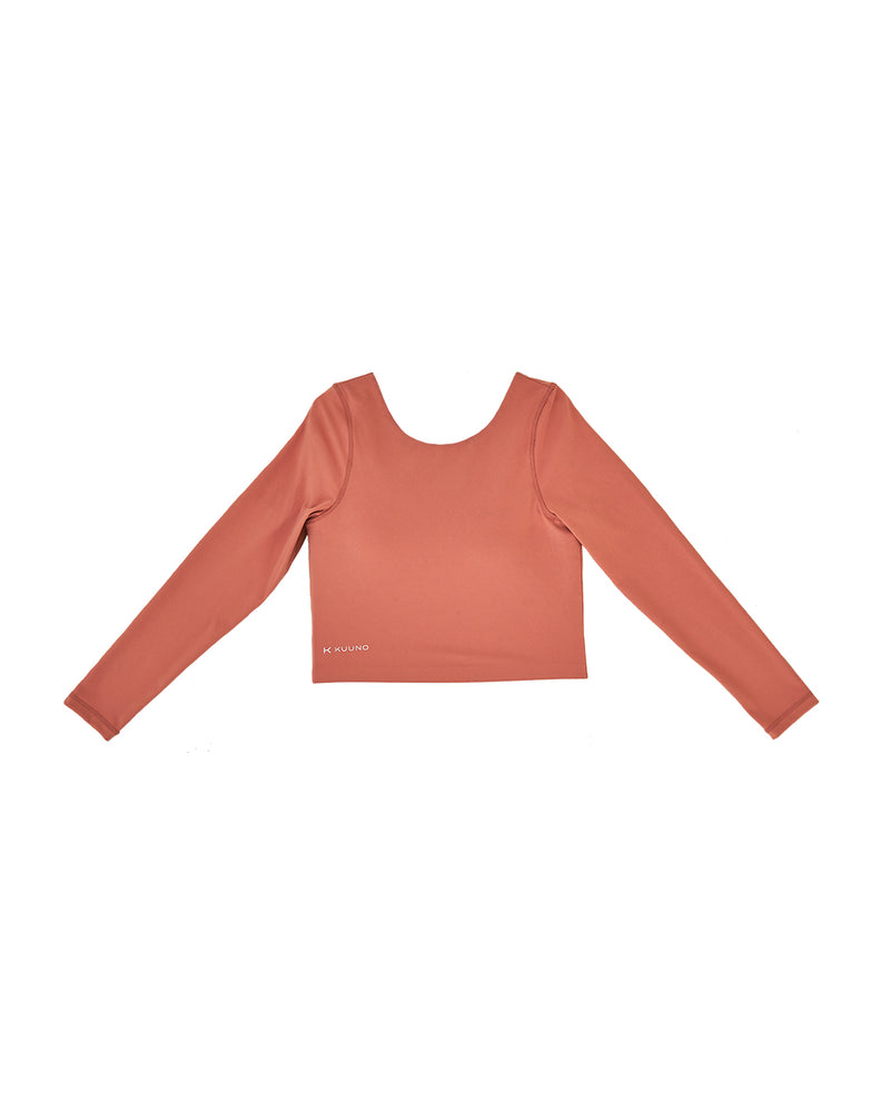 Kuuno Essential Cropped Longsleeve Coral Pink Rabatte dieses Monats