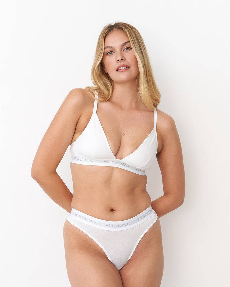 Kuuno 3er-Set Everyday Thong Classic White Großer Ausverkauf