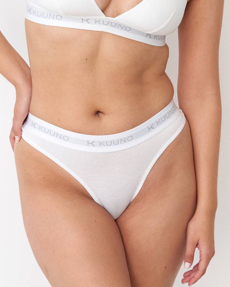 Kuuno 3er-Set Everyday Thong Classic White Großer Ausverkauf