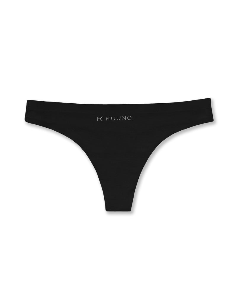 Kuuno Seamless Thong Night Black Flash Sale