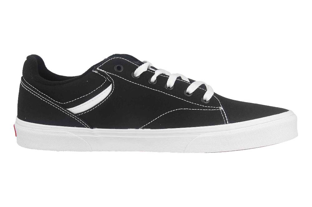 VANS MN Seldan CANVAS (Canvas) Black/White Sneaker in Übergrößen Schwarz VN0A4TZE1871 große Herrenschuhe Kostenlose Rückgabe