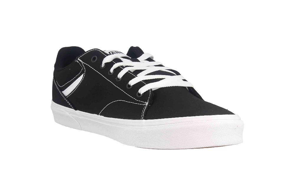 VANS MN Seldan CANVAS (Canvas) Black/White Sneaker in Übergrößen Schwarz VN0A4TZE1871 große Herrenschuhe Kostenlose Rückgabe