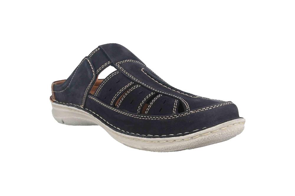 Josef Seibel Anvers 76 Pantoletten in Übergrößen Blau 43676 21 526 große Herrenschuhe Letzte 3 Tage