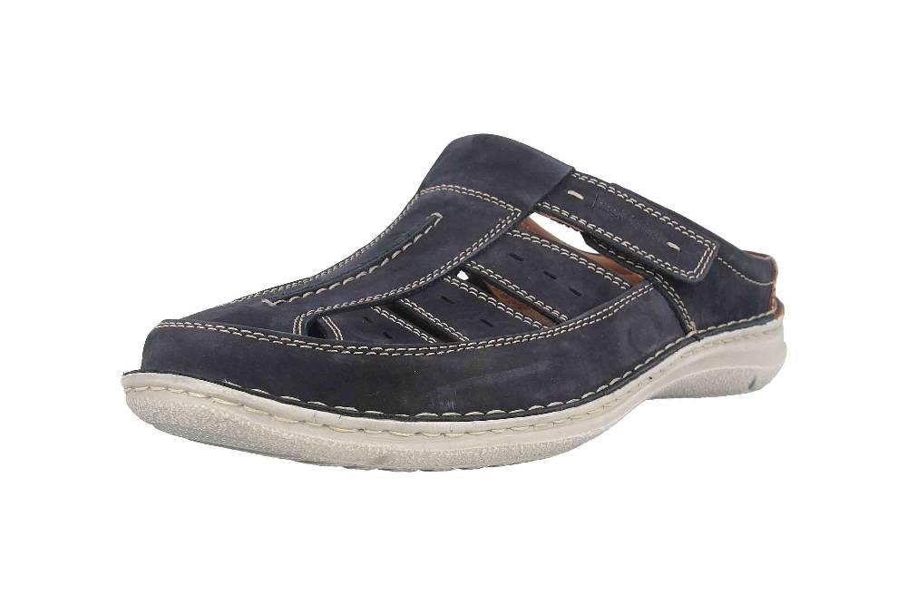 Josef Seibel Anvers 76 Pantoletten in Übergrößen Blau 43676 21 526 große Herrenschuhe Letzte 3 Tage