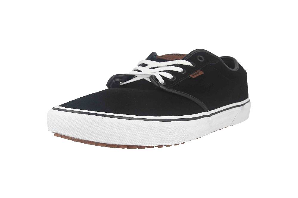 VANS MN ATWOOD VANSGUARD (SUEDE FLEECE) BLACK/WHITE Sneaker in Übergrößen Schwarz VN0A5KXS70P1 große Herrenschuhe Nur für heute
