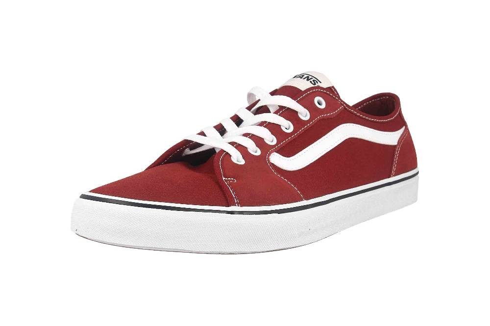 VANS MN Filmore Decon SUEDE/CANVAS FIRED BRICK Sneaker in Übergrößen Rot VN0A5HTYZHG1 große Herrenschuhe Sonderangebot der Fabrik