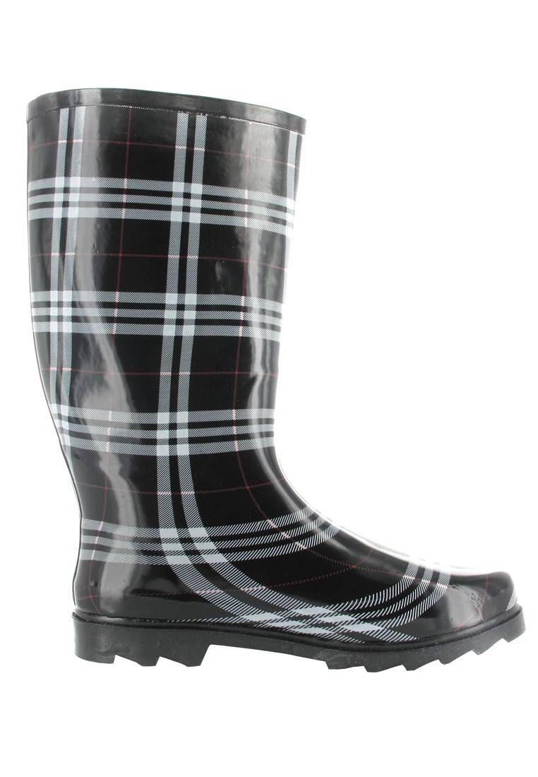 Intex Kautschuk-Gummistiefel in Übergrößen Schwarz Cora 14101 große Damenschuhe Blitzangebot