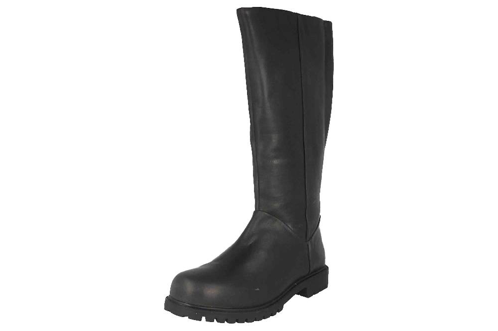 MayBe Weitschaftstiefel in Übergrößen Grau 67668 Anthrazite große Damenschuhe Räumungsverkauf
