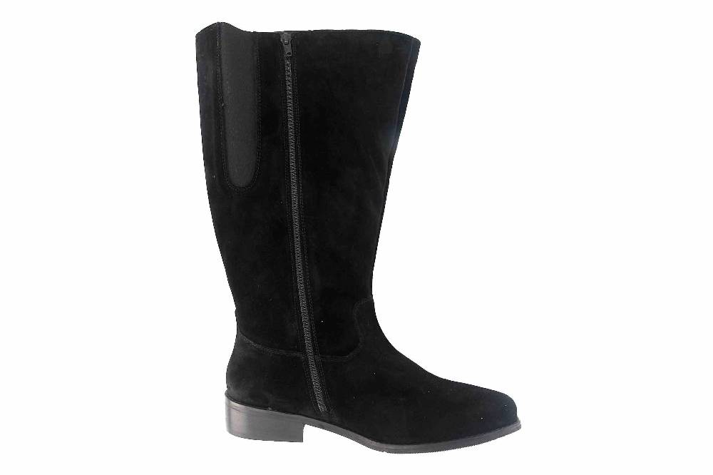 MayBe Weitschaftstiefel in Übergrößen Schwarz 67667 Black große Damenschuhe Tägliche Deals