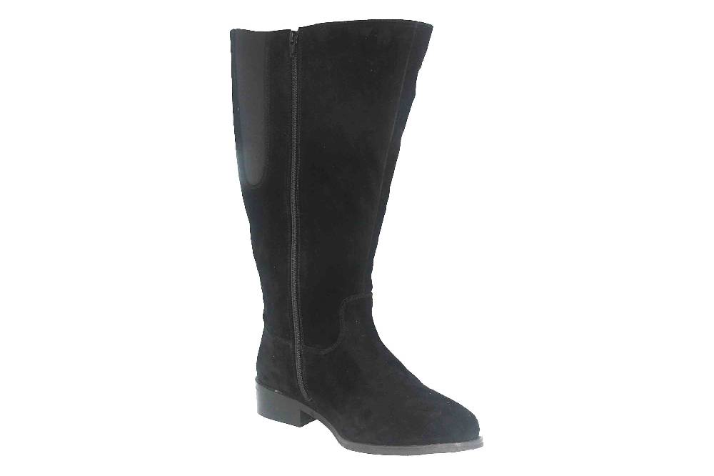MayBe Weitschaftstiefel in Übergrößen Schwarz 67667 Black große Damenschuhe Tägliche Deals