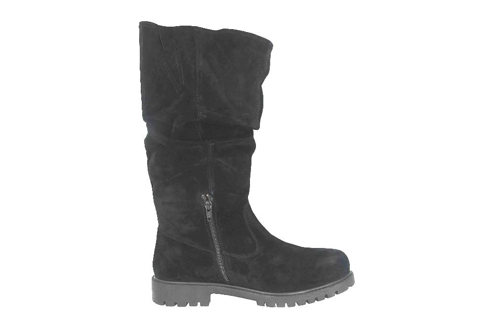 MayBe Weitschaftstiefel in Übergrößen Schwarz 67663 Black große Damenschuhe Riesige Ersparnisse