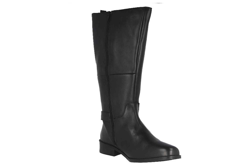 MayBe Weitschaftstiefel in Übergrößen Schwarz 67661 Black große Damenschuhe Super Sparpreis