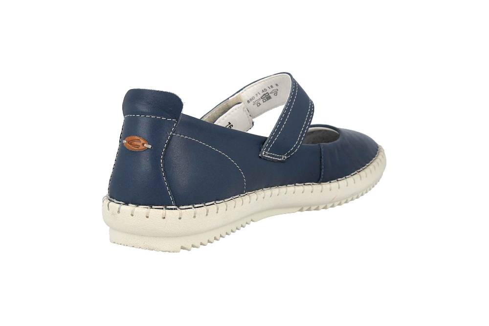 Camel Active Slipper in Übergrößen Blau 880.71.01 große Damenschuhe Kostenloser Versand international