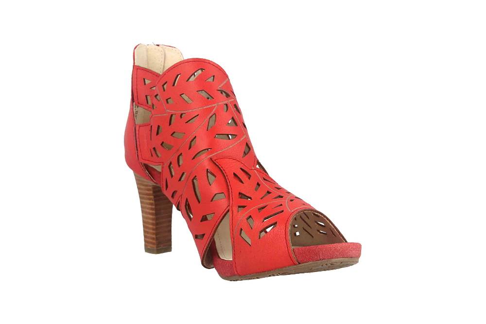 Laura Vita Sandaletten in Übergrößen Rot ALBANE 048 Rouge große Damenschuhe Flash Sale
