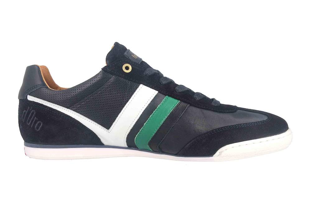 Pantofola d'Oro VASTO UOMO LOW XL Sneaker in Übergrößen Blau 10203049.29Y/10203081.29Y große Herrenschuhe Sonderangebot der Fabrik