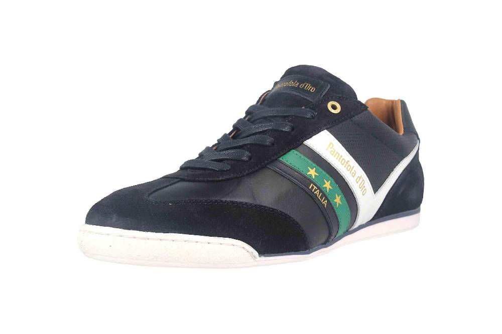 Pantofola d'Oro VASTO UOMO LOW XL Sneaker in Übergrößen Blau 10203049.29Y/10203081.29Y große Herrenschuhe Sonderangebot der Fabrik