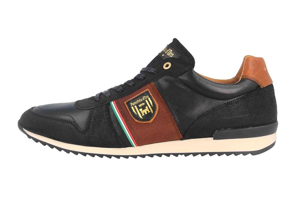 Pantofola d'Oro UMITO UOMO LOW XL Sneaker in Übergrößen Schwarz 10203038.25Y/10203075.25Y große Herrenschuhe