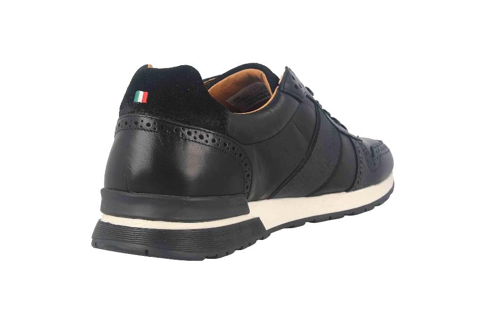 Pantofola d'Oro SANGANO UOMO LOW XL Sneaker in Übergrößen Schwarz 10203019.25Y/10203070.25Y große Herrenschuhe Bis zu 55% Rabatt