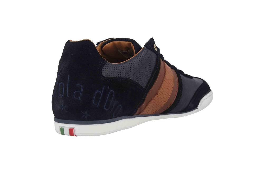 Pantofola d'Oro Imola Scudo Uomo Low Sneaker in Übergrößen Blau 10193040.29Y/10193084.29Y große Herrenschuhe Riesige Rabatte