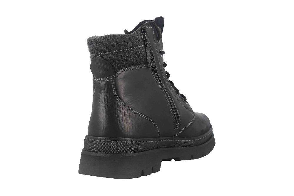 Fretz Men Zoran Boots in Übergrößen Schwarz 2410.8438-51 große Herrenschuhe Schlussverkauf