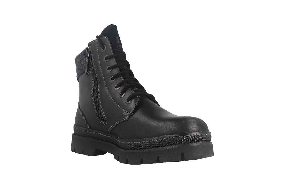 Fretz Men Zoran Boots in Übergrößen Schwarz 2410.8438-51 große Herrenschuhe Schlussverkauf