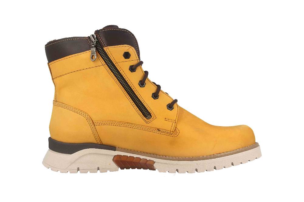 Fretz Men Cooper Boots in Übergrößen Gelb 1326.1416-45 große Herrenschuhe Günstiger Verkauf
