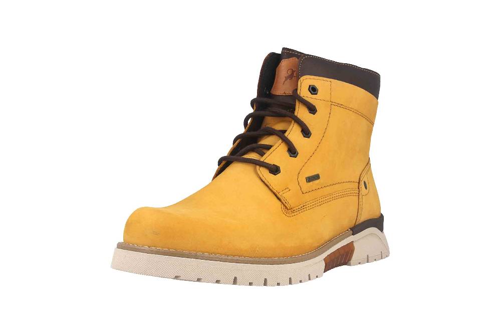 Fretz Men Cooper Boots in Übergrößen Gelb 1326.1416-45 große Herrenschuhe Günstiger Verkauf