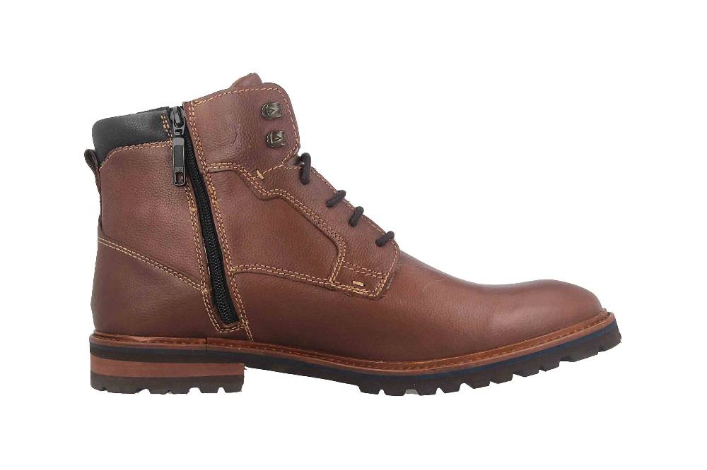 Fretz Men Milano Boots in Übergrößen Braun 6331.9712-12 große Herrenschuhe Fabrikpreis