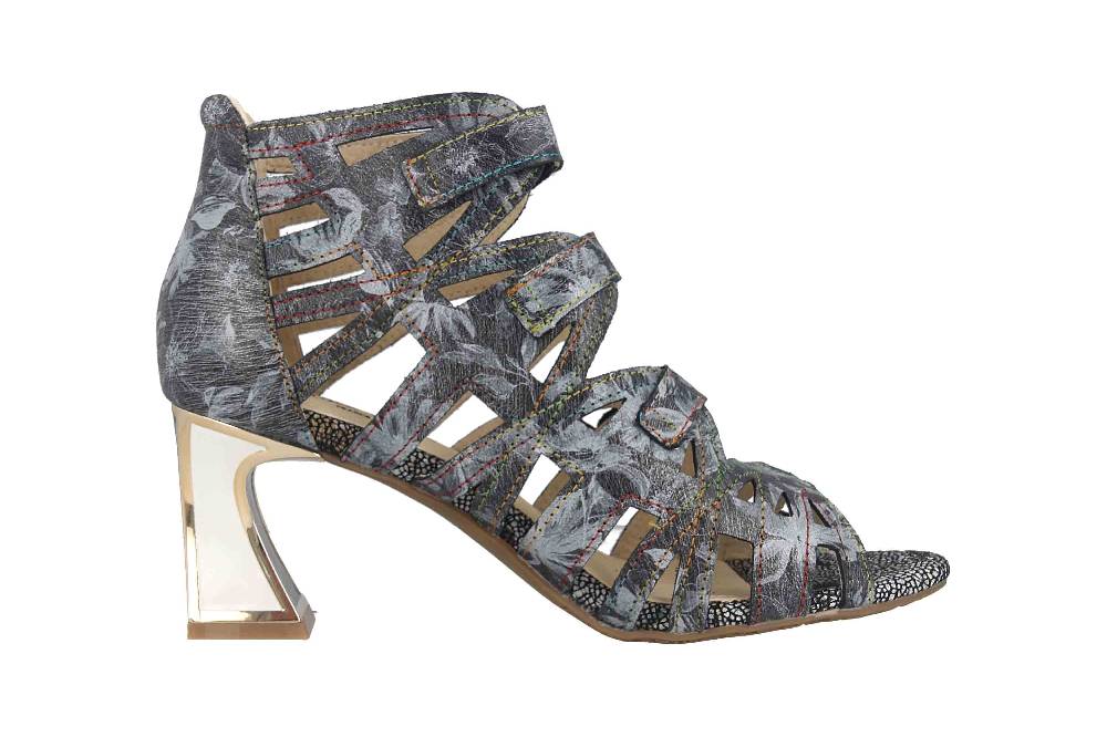 Laura Vita Sandaletten in Übergrößen Mehrfarbig JACBO 01 Acier große Damenschuhe Flash Sale