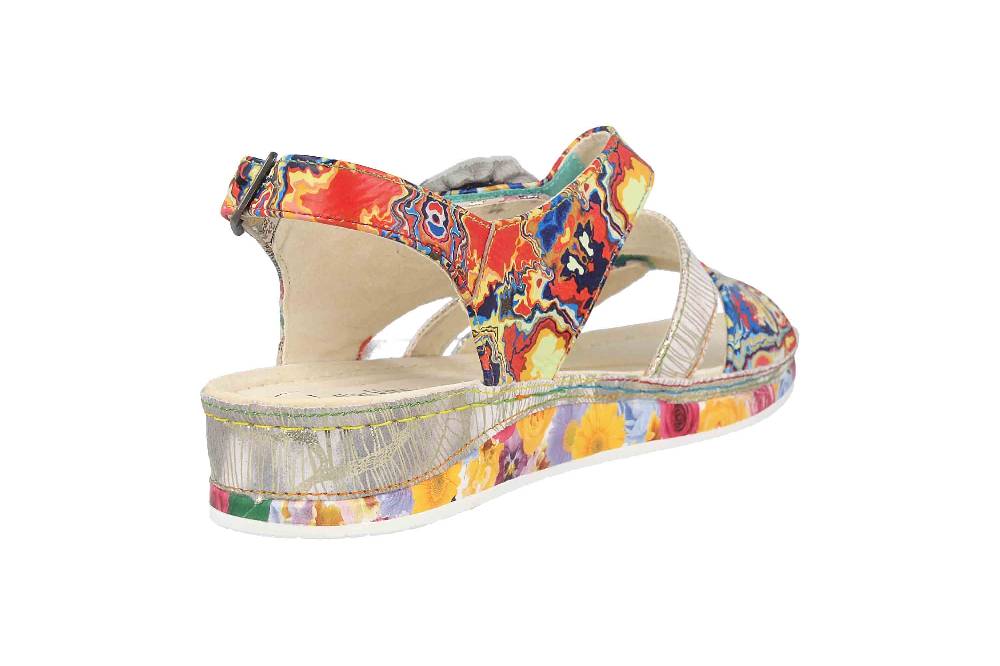Laura Vita Sandalen in Übergrößen Mehrfarbig BRCUELO 06 Vert große Damenschuhe Preisnachlass