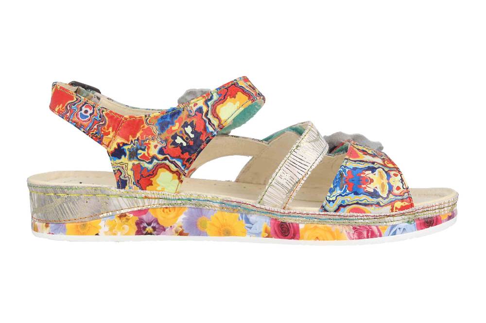 Laura Vita Sandalen in Übergrößen Mehrfarbig BRCUELO 06 Vert große Damenschuhe Preisnachlass