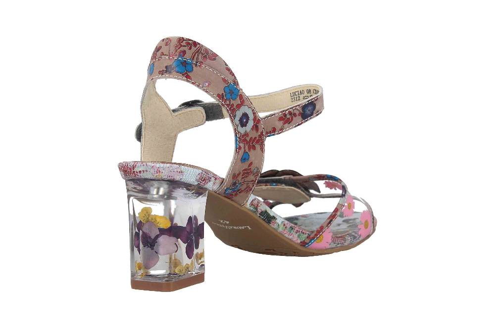 Laura Vita Sandaletten in Übergrößen Mehrfarbig LUCIAO 08 Gris große Damenschuhe Osterangebot