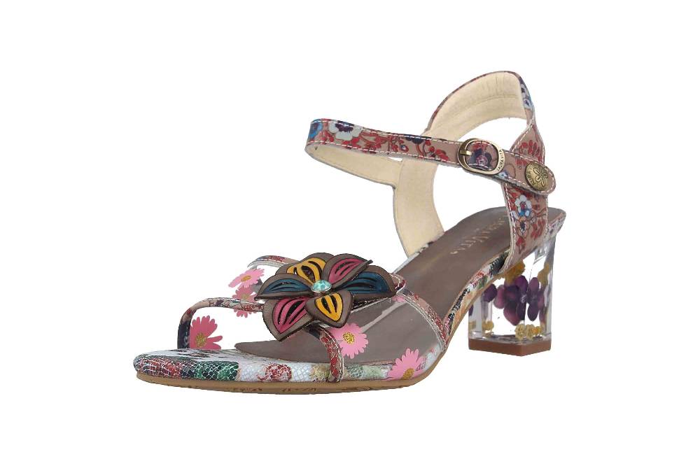 Laura Vita Sandaletten in Übergrößen Mehrfarbig LUCIAO 08 Gris große Damenschuhe Osterangebot