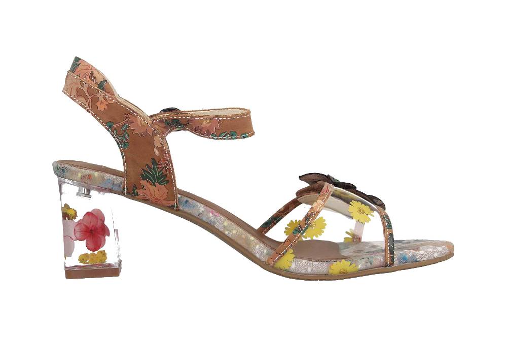 Laura Vita Sandaletten in Übergrößen Mehrfarbig LUCIAO 08 Beige große Damenschuhe Muttertagsangebot