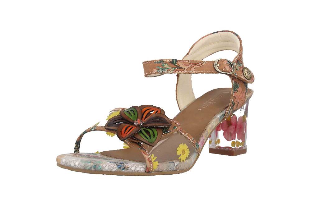 Laura Vita Sandaletten in Übergrößen Mehrfarbig LUCIAO 08 Beige große Damenschuhe Muttertagsangebot
