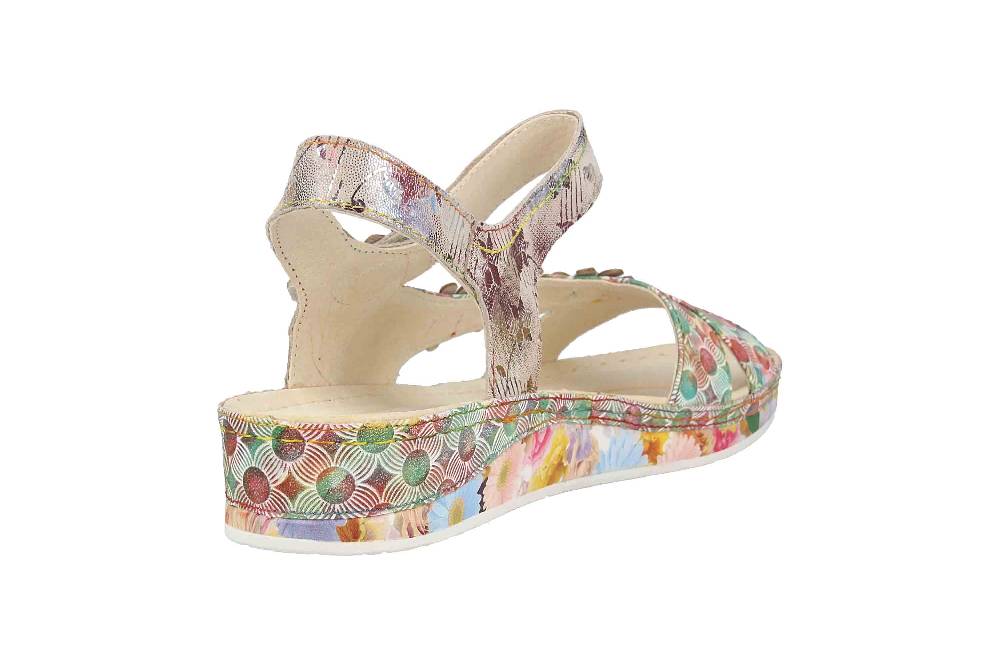 Laura Vita Sandalen in Übergrößen Mehrfarbig BRCUELO 81 Café große Damenschuhe Vatertagsangebot