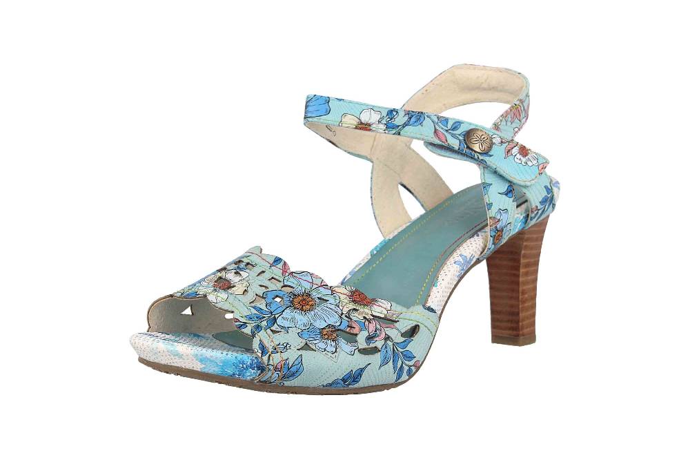 Laura Vita Sandaletten in Übergrößen Mehrfarbig ALBANE 51 Bleu große Damenschuhe Jubiläumsangebot