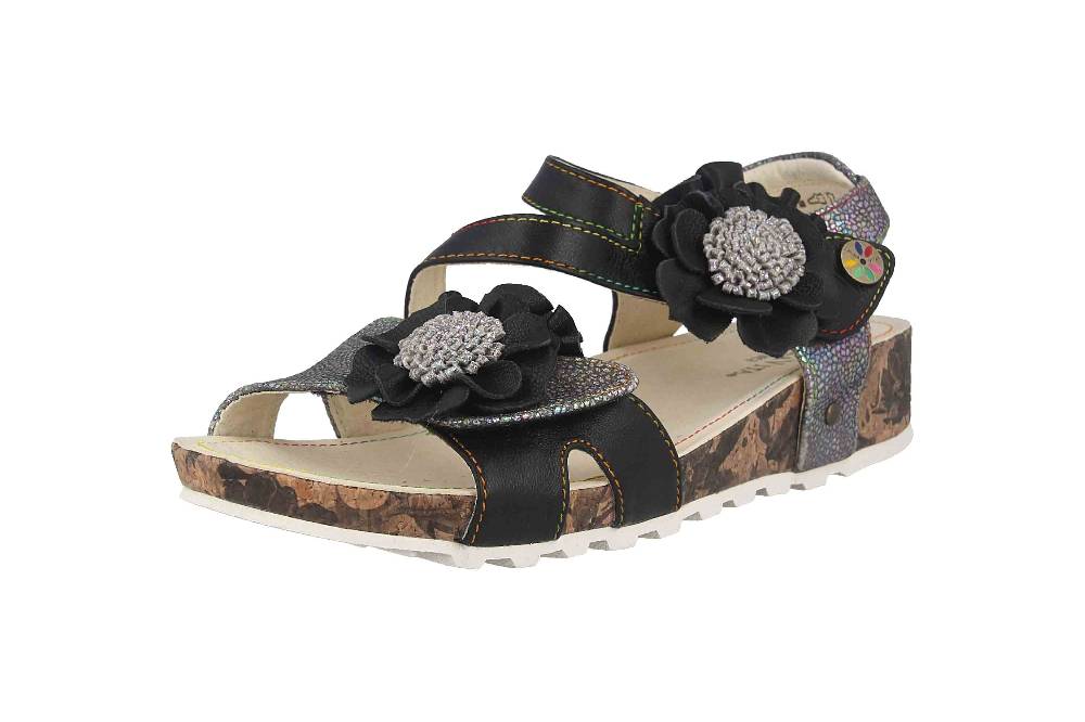 Laura Vita Sandalen in Übergrößen Mehrfarbig BRCYANO 68 Noir große Damenschuhe Heißer Verkauf