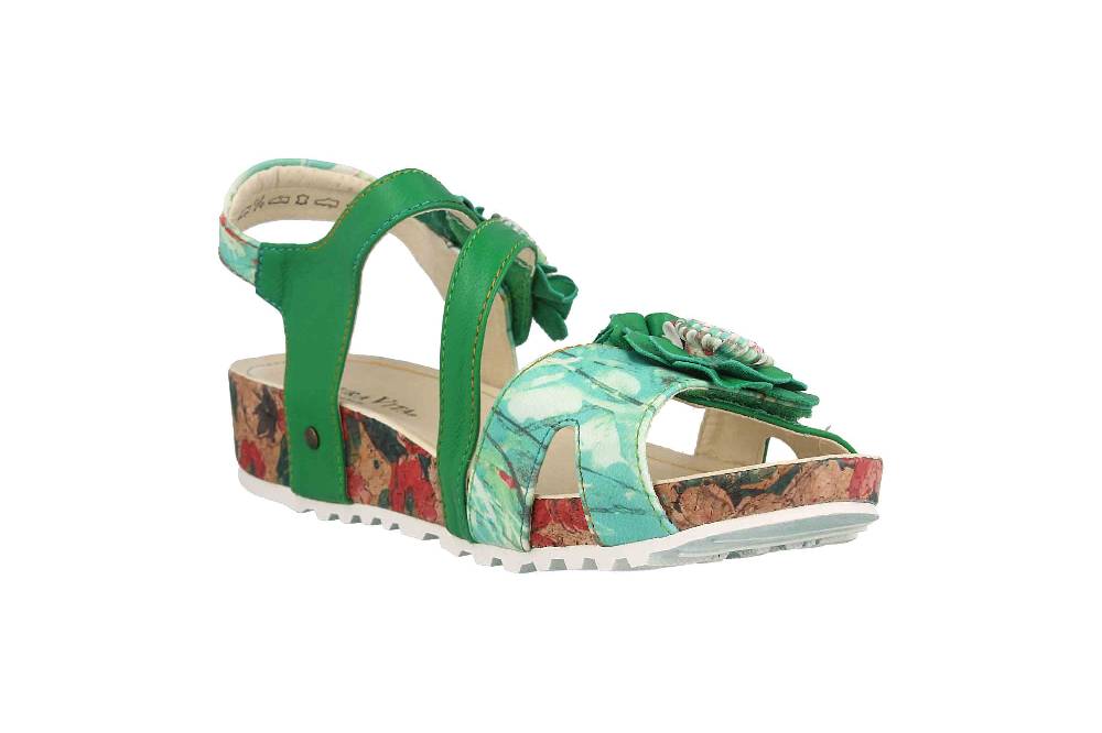 Laura Vita Sandalen in Übergrößen Mehrfarbig BRCYANO 68 Vert große Damenschuhe Top Angebot