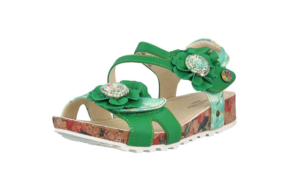 Laura Vita Sandalen in Übergrößen Mehrfarbig BRCYANO 68 Vert große Damenschuhe Top Angebot