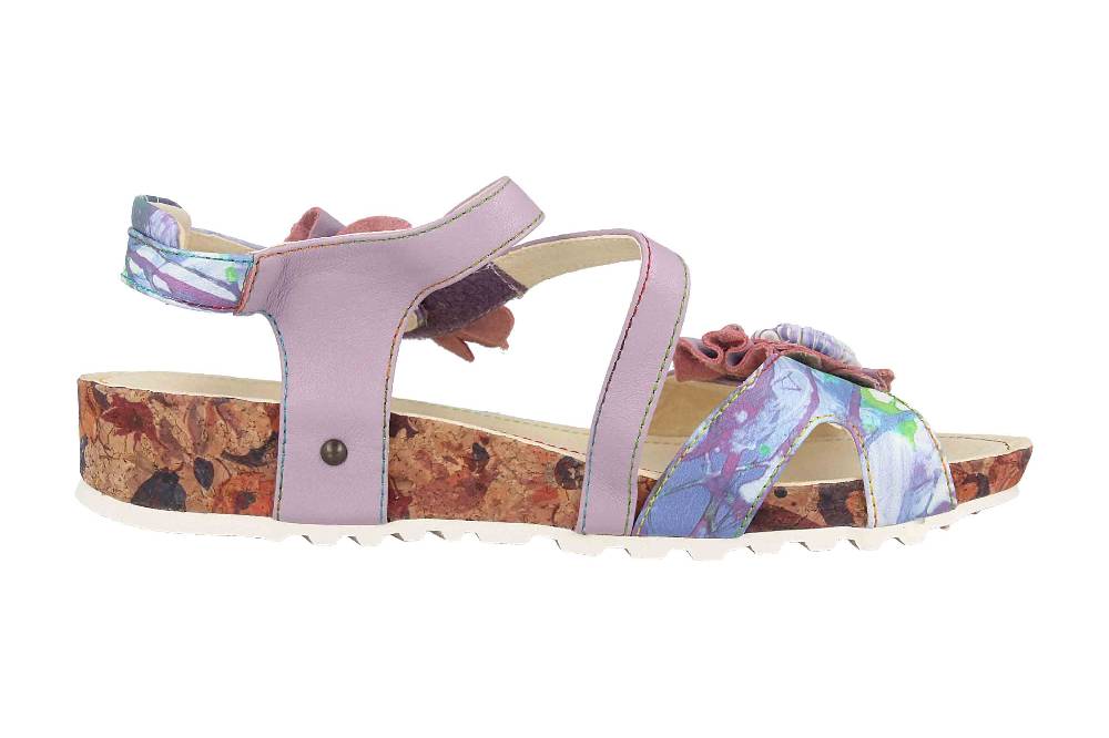 Laura Vita Sandalen in Übergrößen Mehrfarbig BRCYANO 68 Lilas große Damenschuhe Neueste Mode