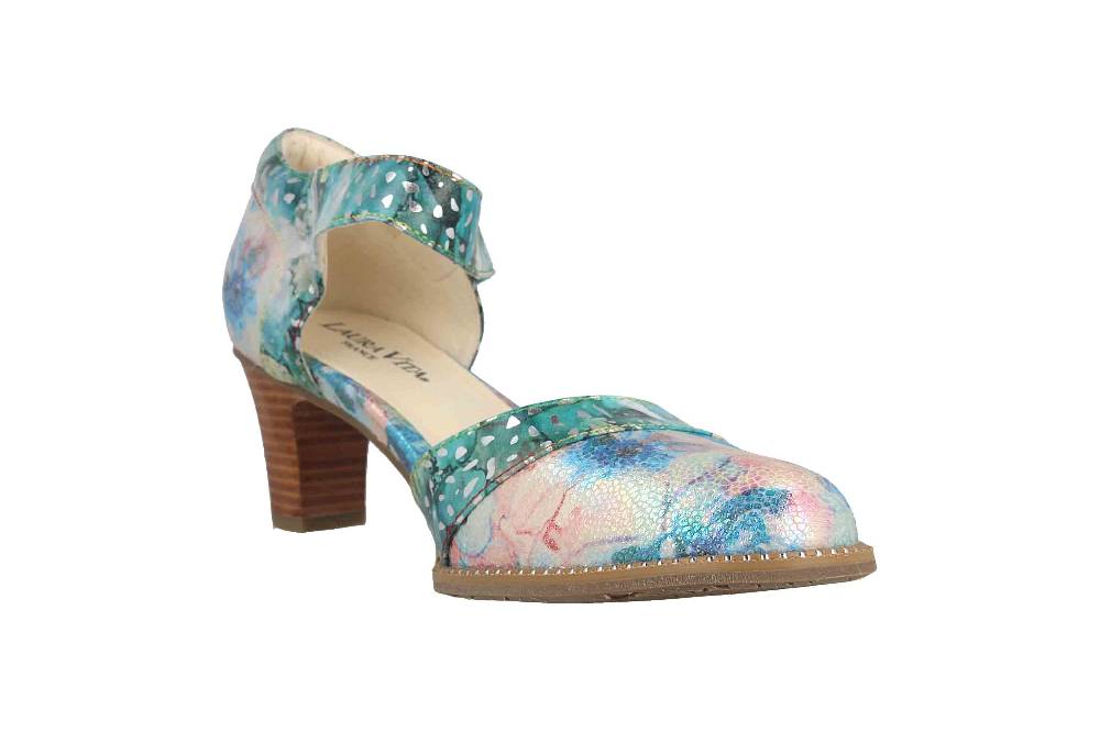 Laura Vita Pumps in Übergrößen Mehrfarbig ELCODIEO 232 Turquoise große Damenschuhe Online Outlet