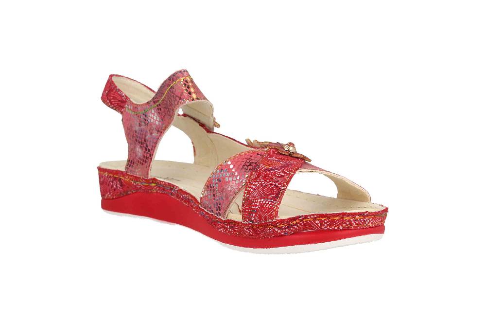 Laura Vita Sandalen in Übergrößen Mehrfarbig BRCUELO 81 Cerise große Damenschuhe Blitzangebot