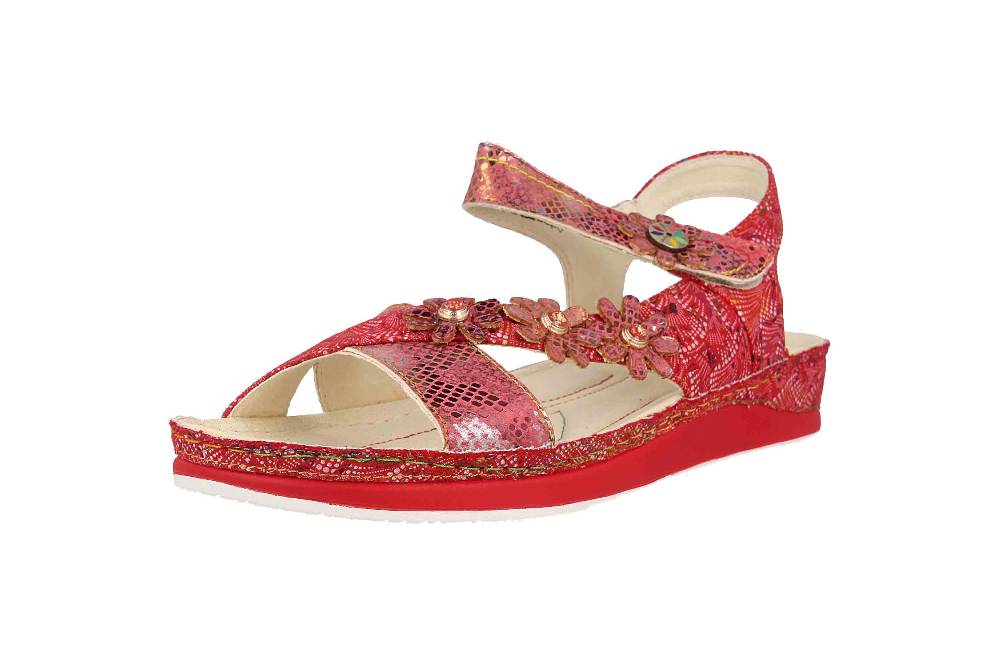 Laura Vita Sandalen in Übergrößen Mehrfarbig BRCUELO 81 Cerise große Damenschuhe Blitzangebot
